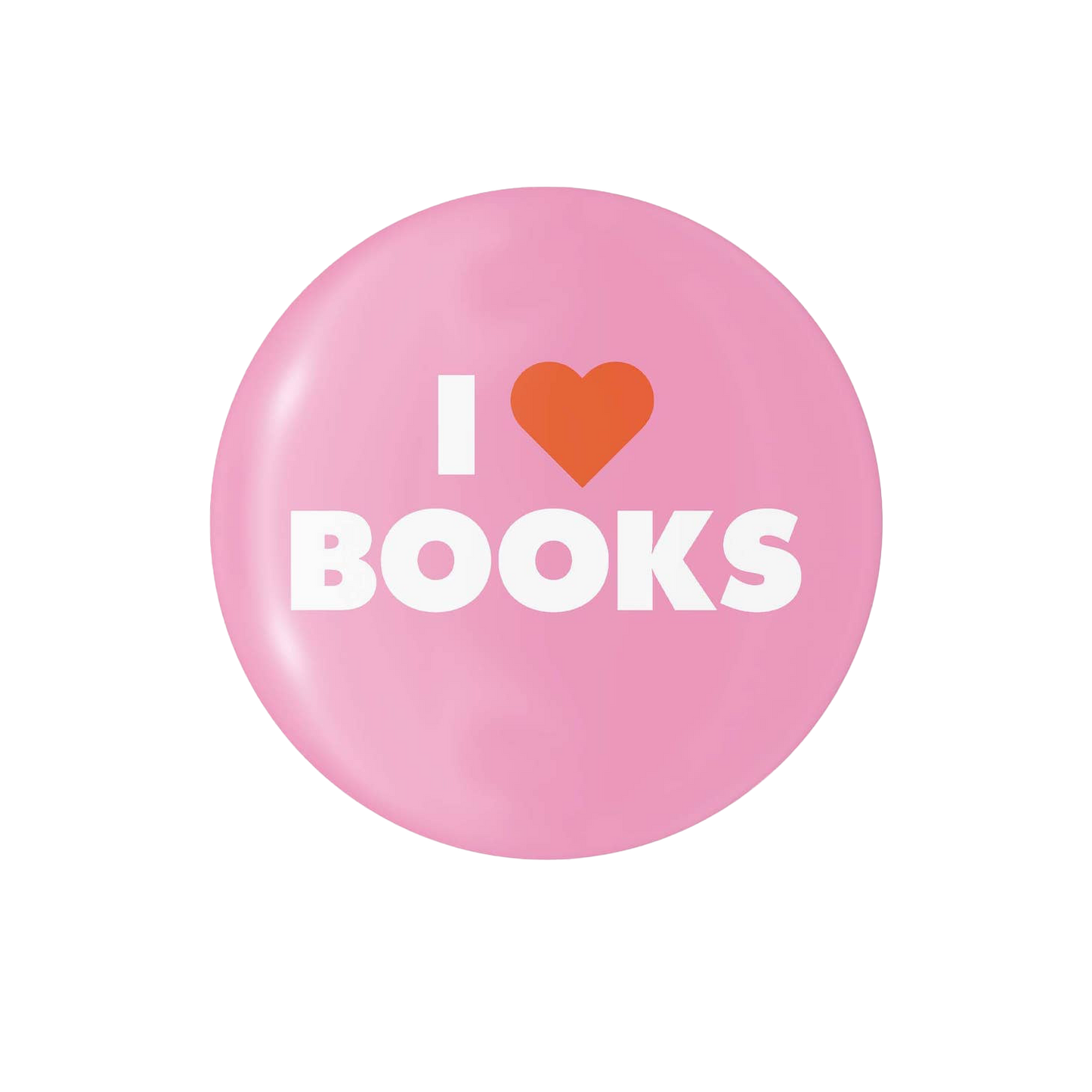 I Heart Books - 1.25" Round Button