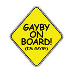 Gayby On Board Bumper Sticker