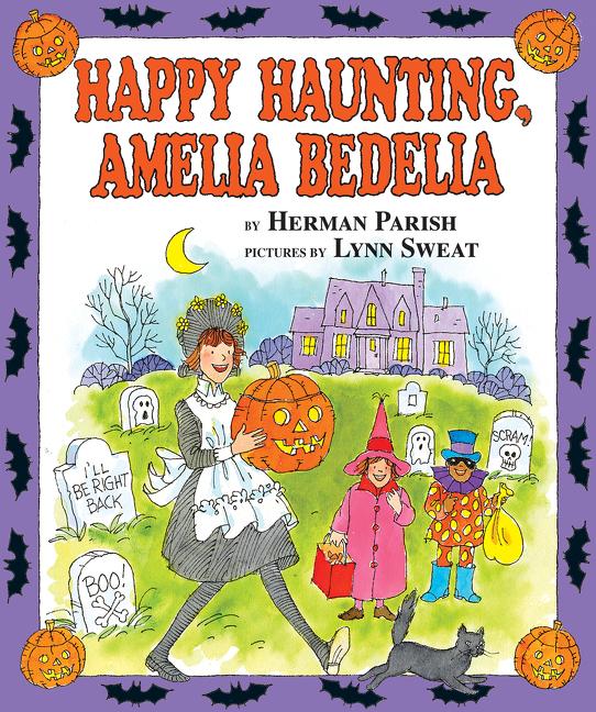 Book cover for Happy Haunting, Amelia Bedelia