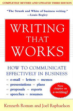 Book cover for Writing That Works, 3rd Edition: How to Communicate Effectively in Business