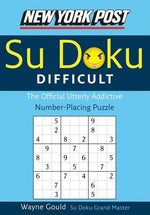 Book cover for New York Post Difficult Su Doku: The Official Utterly Adictive Number-Placing Puzzle
