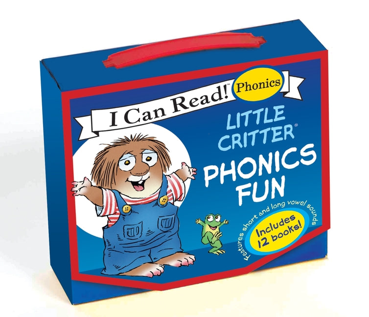 Book cover for Little Critter 12-Book Phonics Fun!: Includes 12 Mini-Books Featuring Short and Long Vowel Sounds