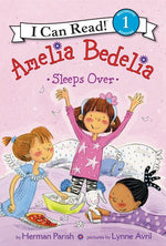 Book cover for Amelia Bedelia Sleeps Over