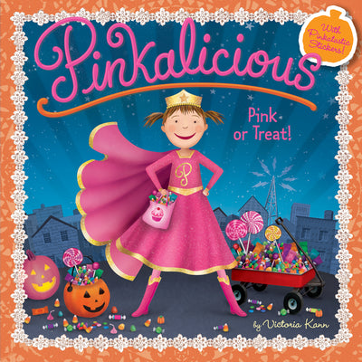 Book cover for Pinkalicious: Pink or Treat!: A Halloween Book for Kids