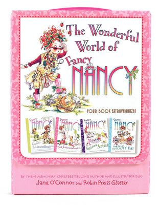 Book cover for Fancy Nancy: The Wonderful World of Fancy Nancy: 4 Books in 1 Box Set!
