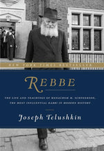 Book cover for Rebbe: The Life and Teachings of Menachem M. Schneerson, the Most Influential Rabbi in Modern History