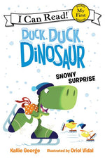 Book cover for Duck, Duck, Dinosaur: Snowy Surprise