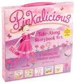 Book cover for The Pinkalicious Take-Along Storybook Set: Tickled Pink, Pinkalicious and the Pink Drink, Flower Girl, Crazy Hair Day, Pinkalicious and the New Teache