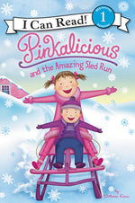 Book cover for Pinkalicious and the Amazing Sled Run: A Winter and Holiday Book for Kids