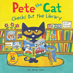 Book cover for Pete the Cat Checks Out the Library
