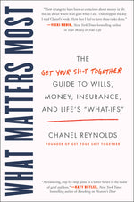 Book cover for What Matters Most: The Get Your Shit Together Guide to Wills, Money, Insurance, and Life's What-Ifs