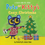 Book cover for Pete the Kitty's Cozy Christmas Touch & Feel Board Book: A Christmas Holiday Book for Kids