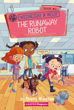 Book cover for Wednesday and Woof #3: The Runaway Robot