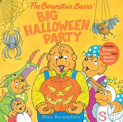 Book cover for The Berenstain Bears' Big Halloween Party: Includes Stickers, Cards, and a Spooky Poster!