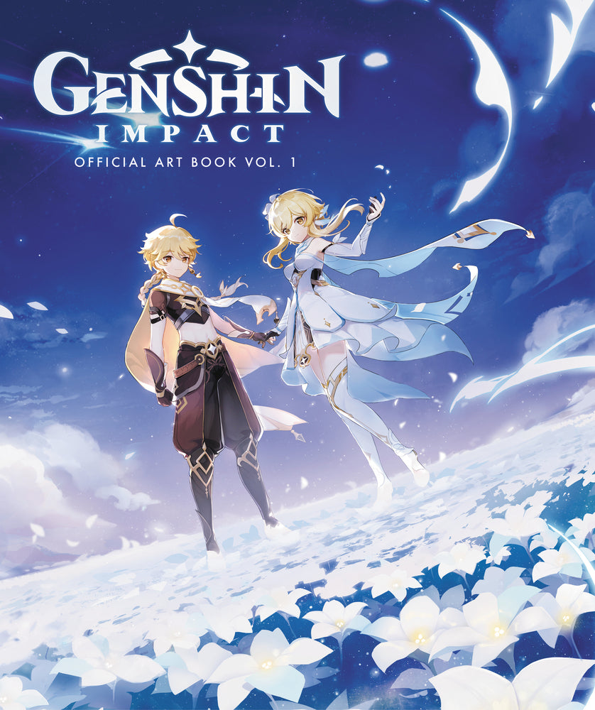 Book cover for Genshin Impact: Official Art Book Vol. 1: Explore the Realms of Genshin Impact in This Official Collection of Art. Packed with Charact