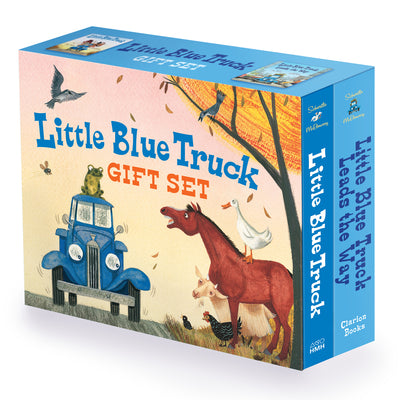 Book cover for Little Blue Truck 2-Book Gift Set: Little Blue Truck Board Book, Little Blue Truck Leads the Way Board Book