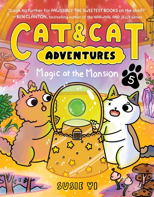 Book cover for Cat & Cat Adventures: Magic at the Mansion: A Graphic Novel