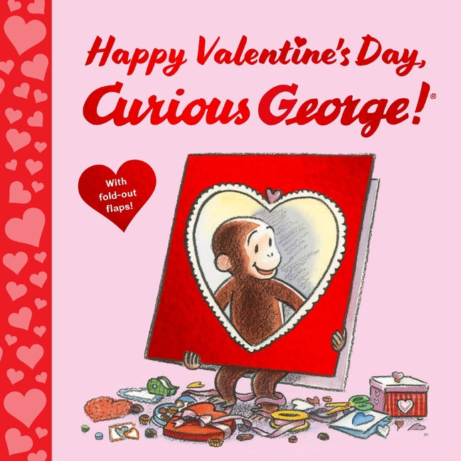 Book cover for Happy Valentine's Day, Curious George!