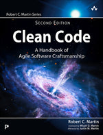 Book cover for Clean Code: A Handbook of Agile Software Craftsmanship