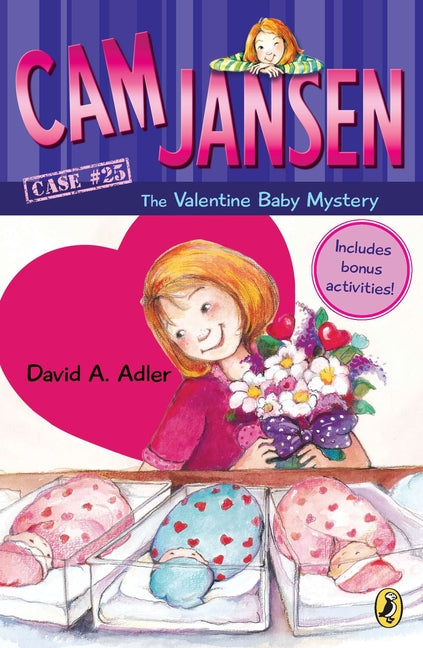 Book cover for CAM Jansen: CAM Jansen and the Valentine Baby Mystery #25 (Anniversary)