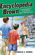 Book cover for Encyclopedia Brown Takes the Case
