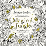 Book cover for Magical Jungle: An Inky Expedition and Coloring Book for Adults