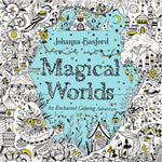 Book cover for Magical Worlds: An Enchanted Coloring Adventure