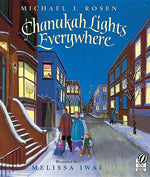 Book cover for Chanukah Lights Everywhere: A Hanukkah Holiday Book for Kids