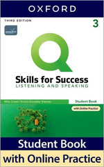 Book cover for Q3e 3 Listening and Speaking Student Book and IQ Online Pack