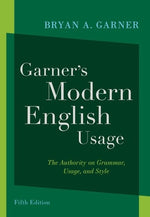 Book cover for Garner's Modern English Usage