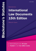 Book cover for Blackstone's International Law Documents
