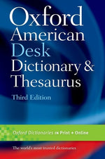 Book cover for Oxford American Desk Dictionary and Thesaurus