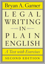 Book cover for Legal Writing in Plain English: A Text with Exercises