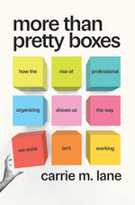 Book cover for More Than Pretty Boxes: How the Rise of Professional Organizing Shows Us the Way We Work Isn't Working