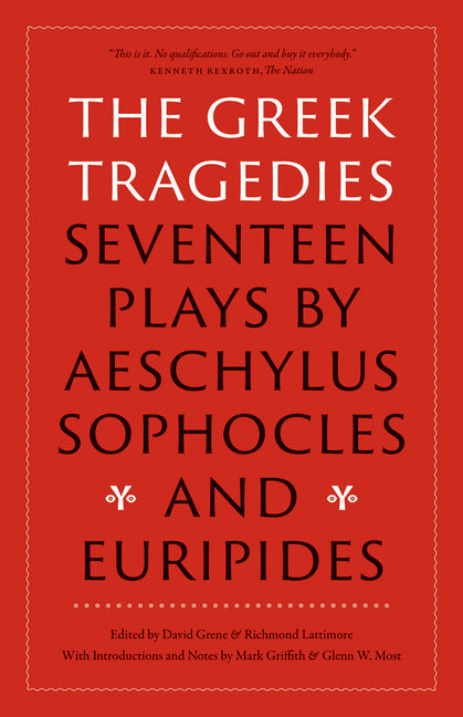 Book cover for Greek Tragedies: Seventeen Plays by Aeschylus, Sophocles, and Euripides