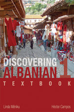 Book cover for Discovering Albanian I Textbook
