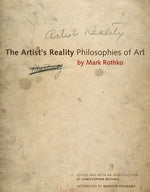 Book cover for The Artist's Reality: Philosophies of Art
