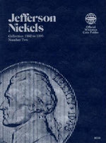 Book cover for Coin Folders Nickels: Jefferson 1962 to 1995 Number Two
