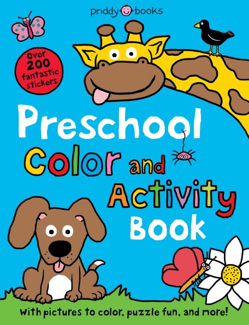 Book cover for Preschool Color & Activity Book: With Pictures to Color, Puzzle Fun, and More!