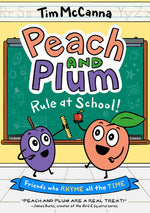 Book cover for Peach and Plum: Rule at School! (a Graphic Novel)