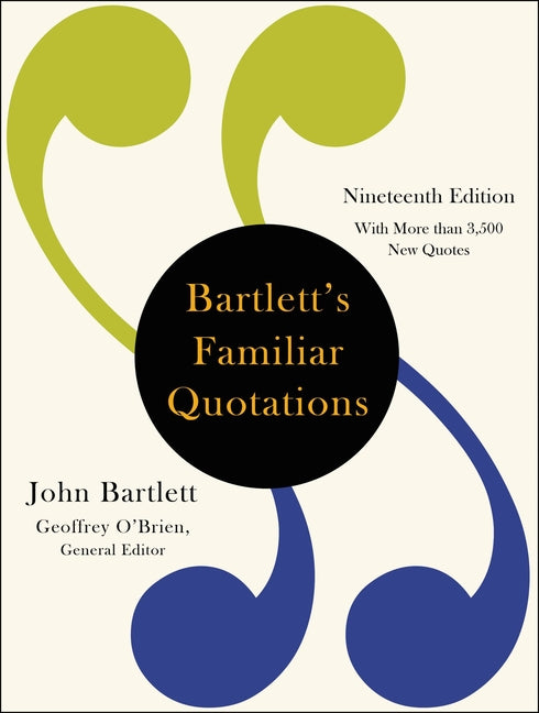 Book cover for Bartlett's Familiar Quotations