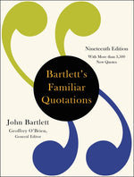 Book cover for Bartlett's Familiar Quotations