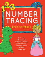 Book cover for Number Tracing Pre-K Workbook: Fun and Educational Number Writing Practice and Coloring Book for Kids Ages 3-5