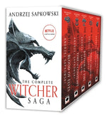 Book cover for The Witcher Boxed Set: Blood of Elves, the Time of Contempt, Baptism of Fire, the Tower of Swallows, the Lady of the Lake