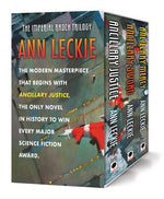 Book cover for The Imperial Radch Boxed Trilogy: Ancillary Justice, Ancillary Sword, and Ancillary Mercy