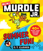 Book cover for Murdle Jr.: Summer Fun!: 40+ Mazes, Codes, and Other Puzzling Games