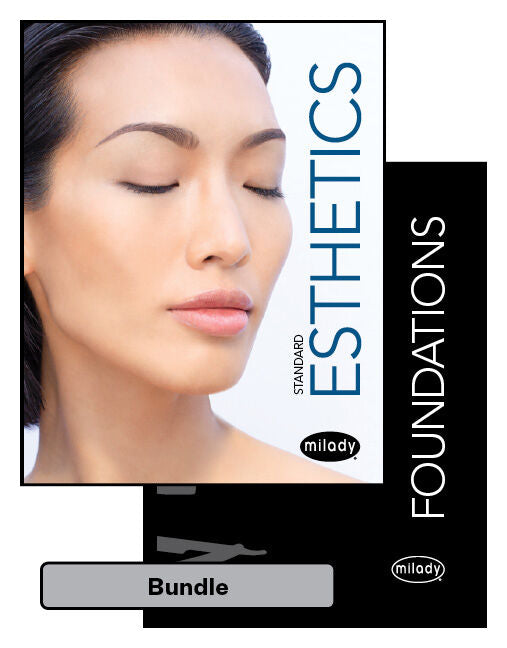 Book cover for Bundle: Milady Standard Foundations with Standard Esthetics: Fundamentals + Student Workbook for Milady Standard Foundations + Student Workbook for Mi