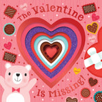 Book cover for Valentine Is Missing! Board Book with Cut-Out Reveals