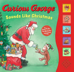 Book cover for Curious George Sounds Like Christmas Sound Book: A Christmas Holiday Book for Kids