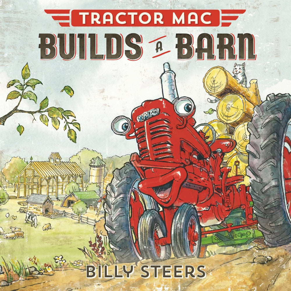 Book cover for Tractor Mac Builds a Barn